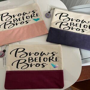 Brand New Zippered Makeup Bag-- Your Choice of Color